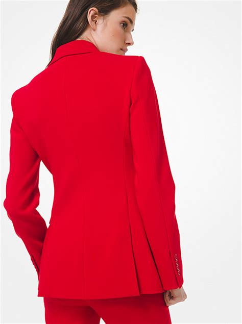 michael kors stretch pebble-crepe blazer